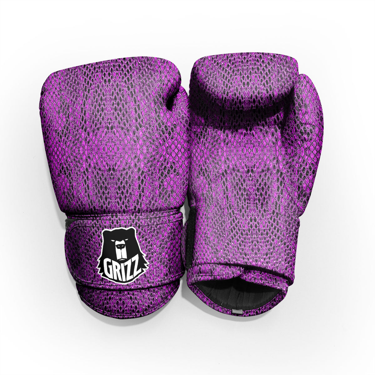 Snakeskin Purple Print Pattern Pro Boxing Glove