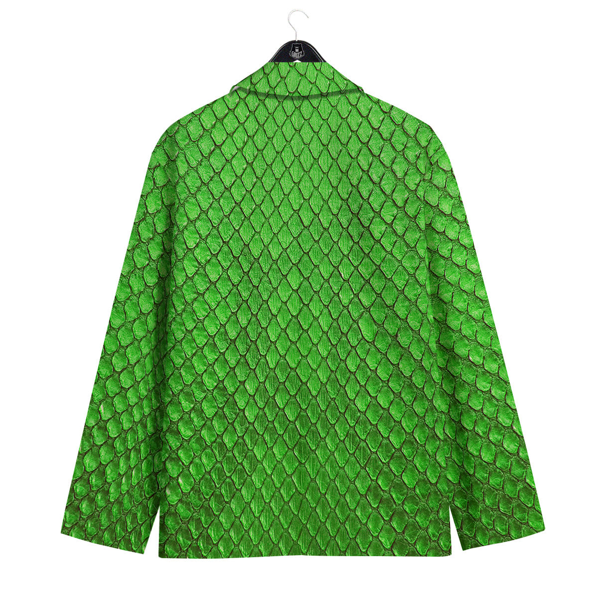 Snakeskin Python Green Print Men's Sport Coat-grizzshop