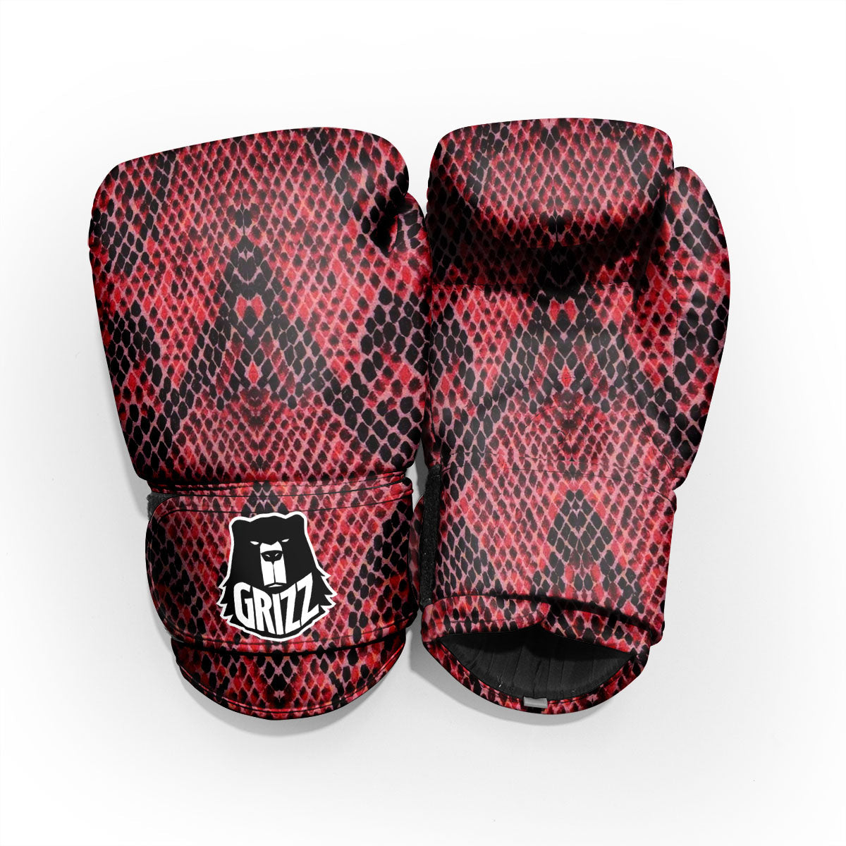 Snakeskin Python Red Print Pro Boxing Glove