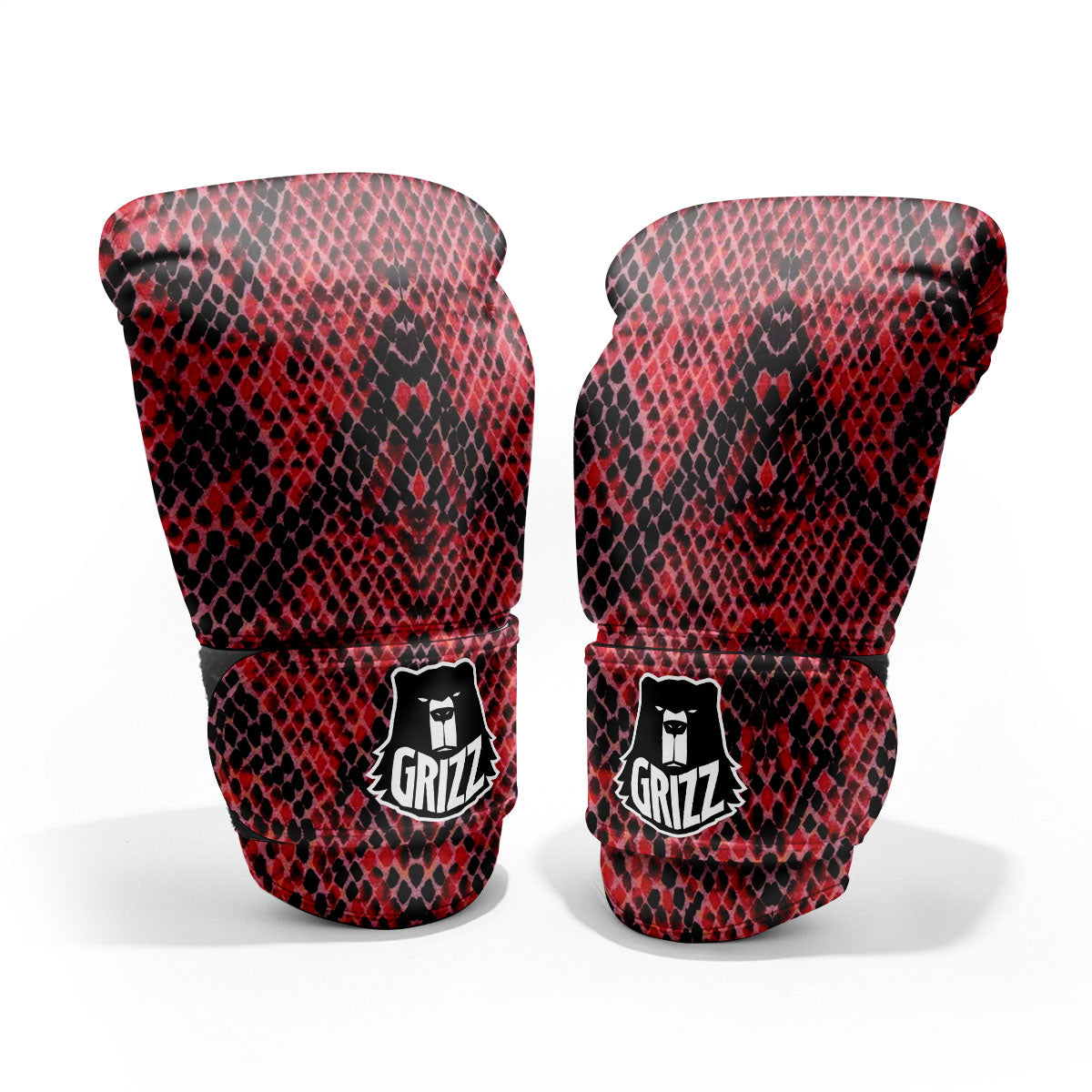 Snakeskin Python Red Print Pro Boxing Glove