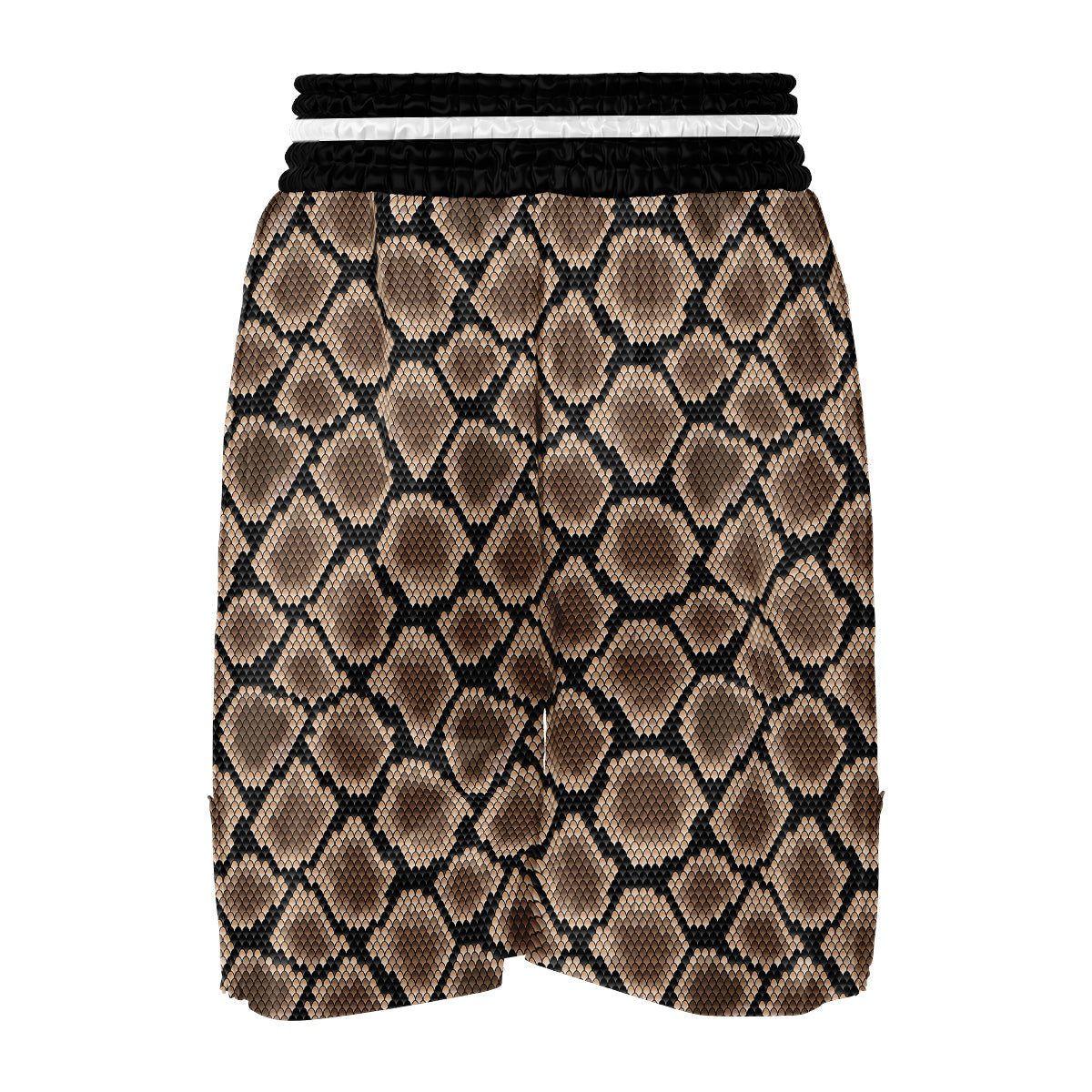 Snakeskin Python Skin Pattern Print Boxing Shorts-grizzshop