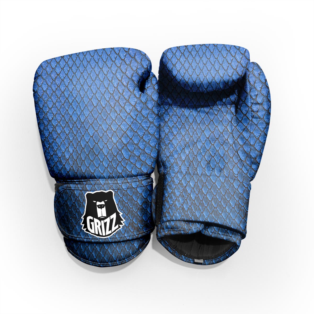 Snakeskin Steel Blue Print Pro Boxing Glove