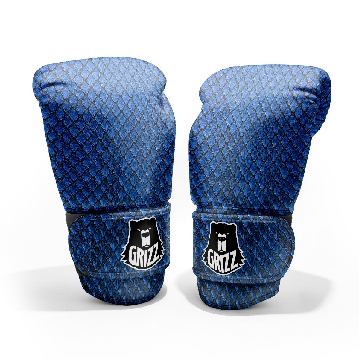 Snakeskin Steel Blue Print Pro Boxing Glove