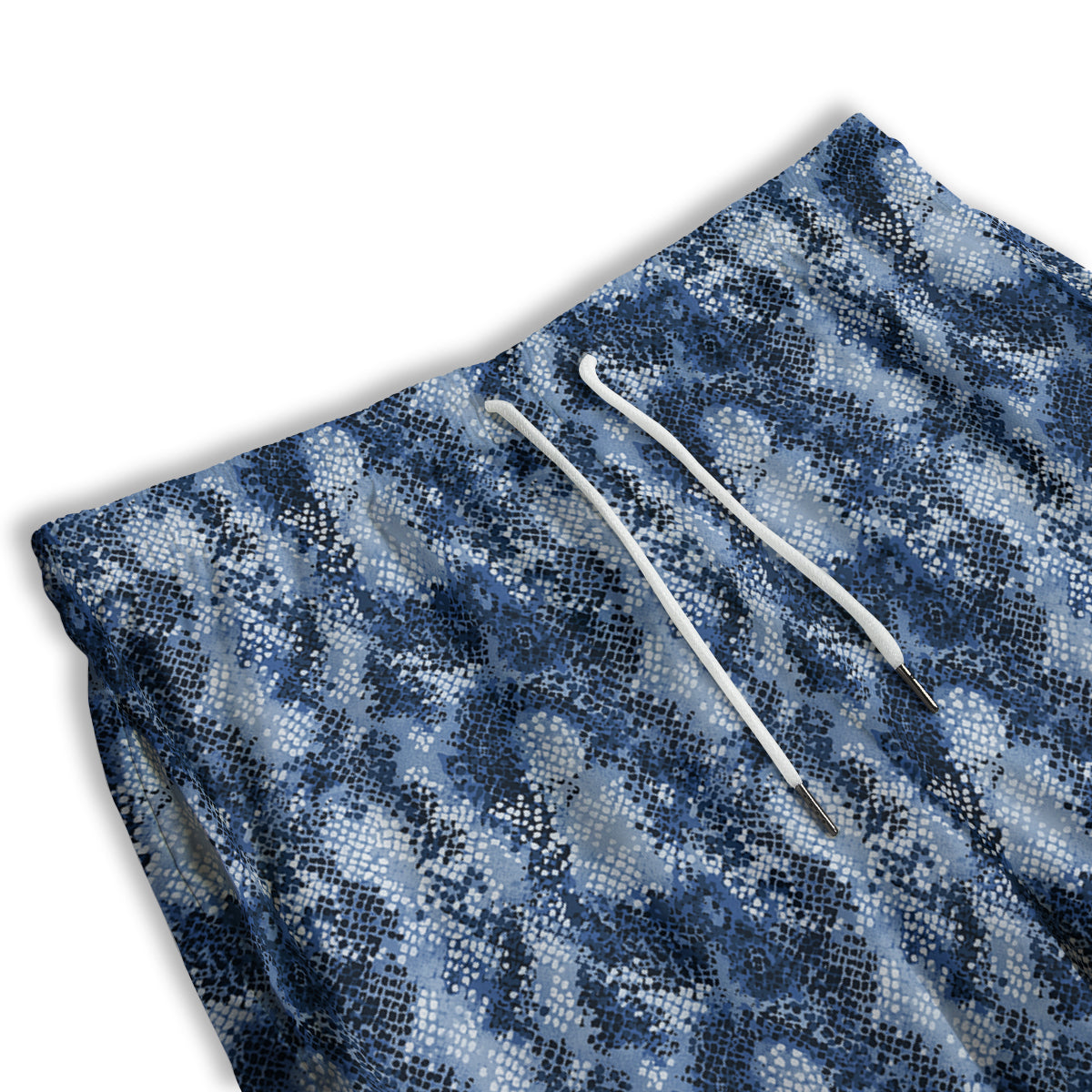 Snakeskin Watercolor Print Pattern Men's Athletic Shorts