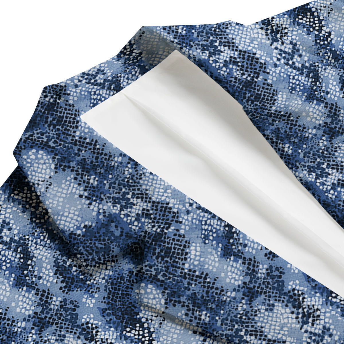 Snakeskin Watercolor Print Pattern Men's Blazer-grizzshop