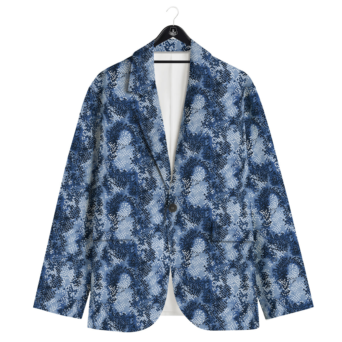 Snakeskin Watercolor Print Pattern Men's Sport Coat-grizzshop