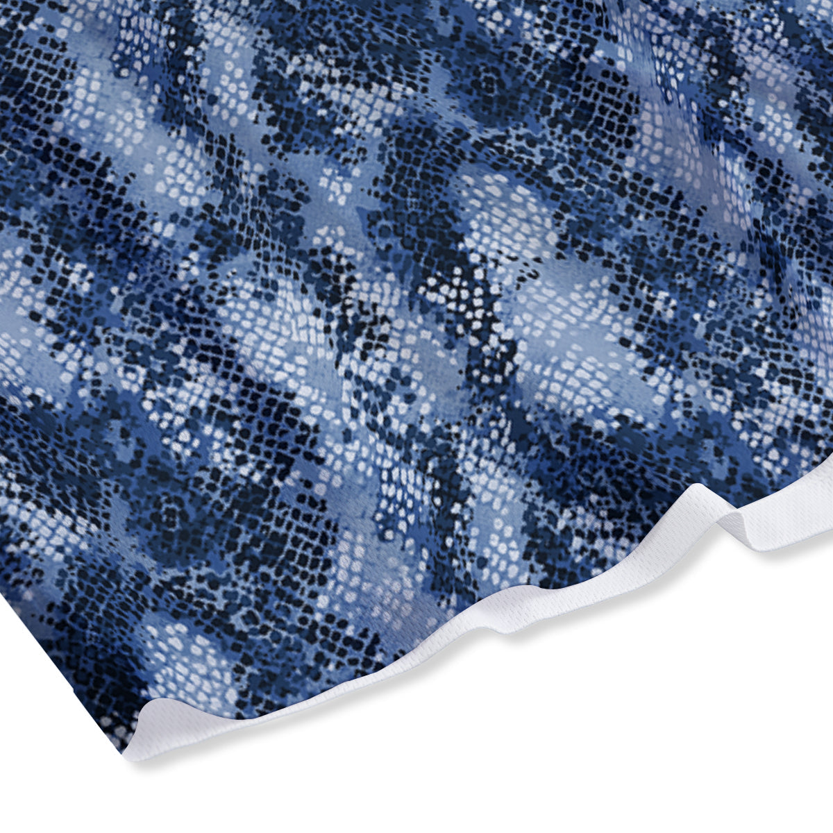 Snakeskin Watercolor Print Pattern Mesh Shorts