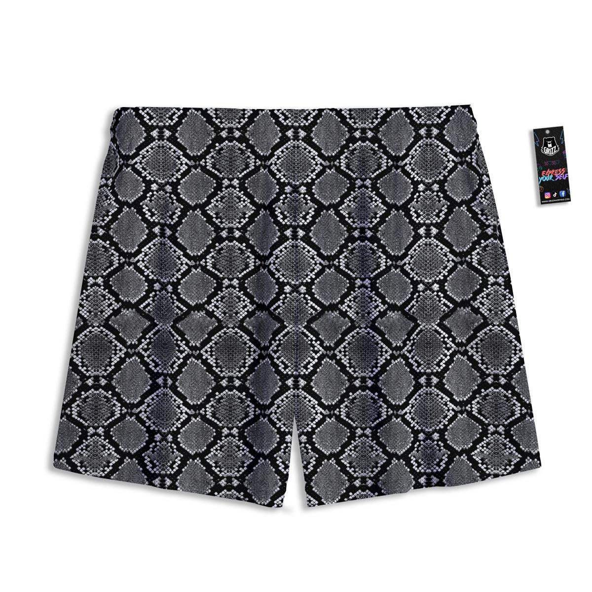 Shark Doodle Print Pattern Mesh Shorts