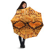 Snakeskin Yellow And Brown Print Umbrella-grizzshop