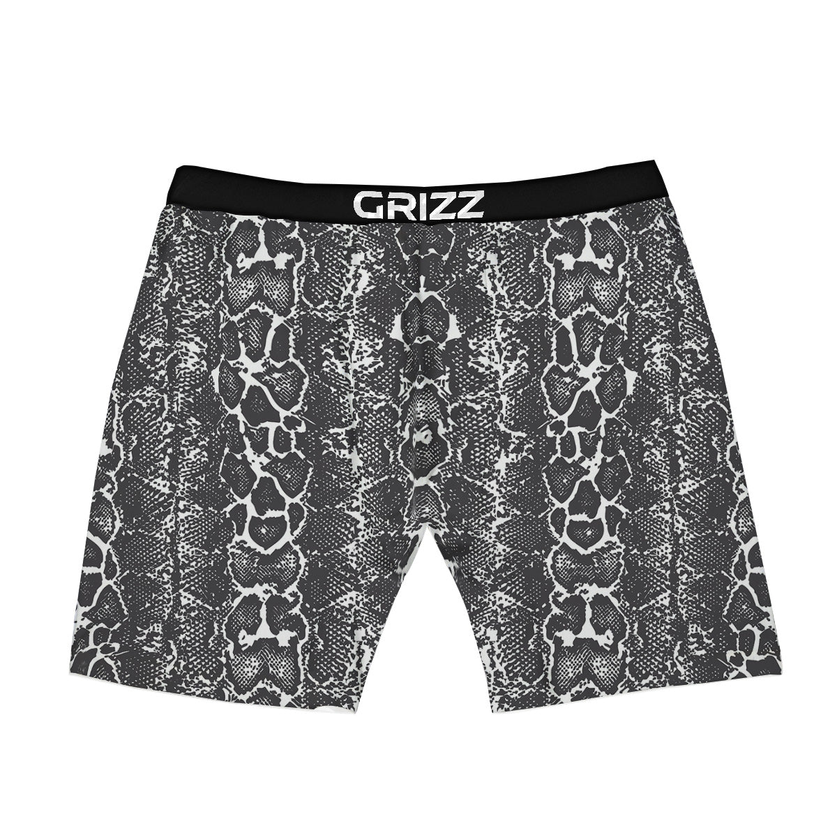 Snakeskin Black Print Boxer Briefs