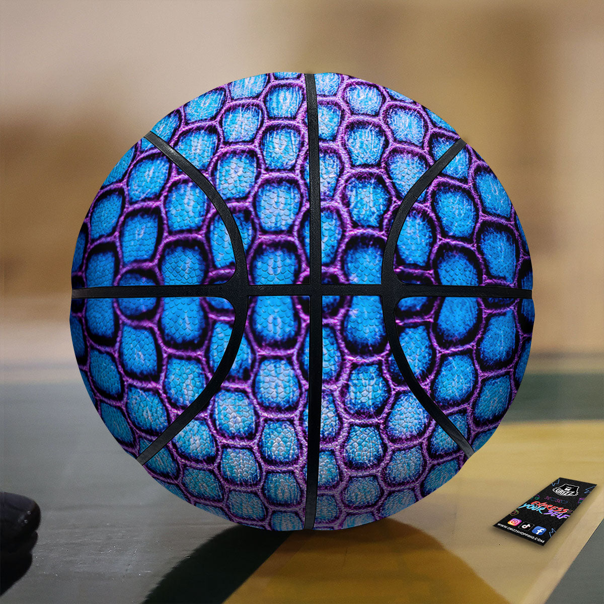 Spiritual Vishuddha Chakra Print Basketball
