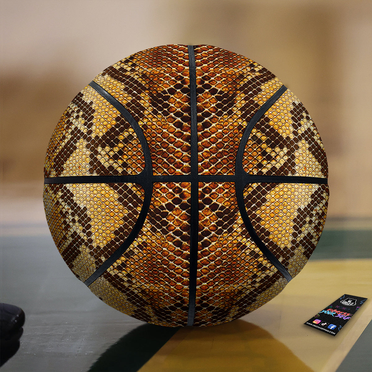 Snakeskin Leathers Print Basketball