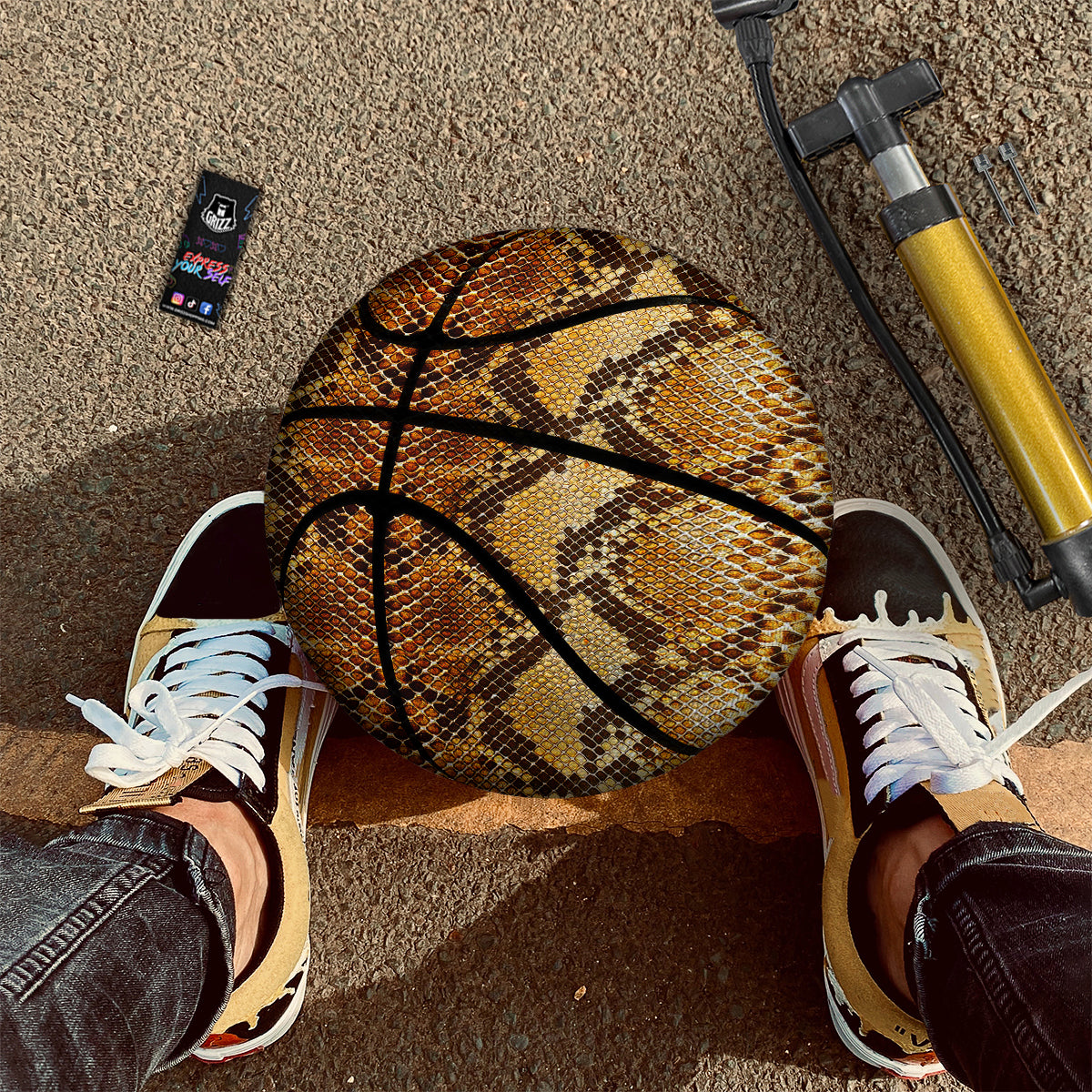 Snakeskin Leathers Print Basketball