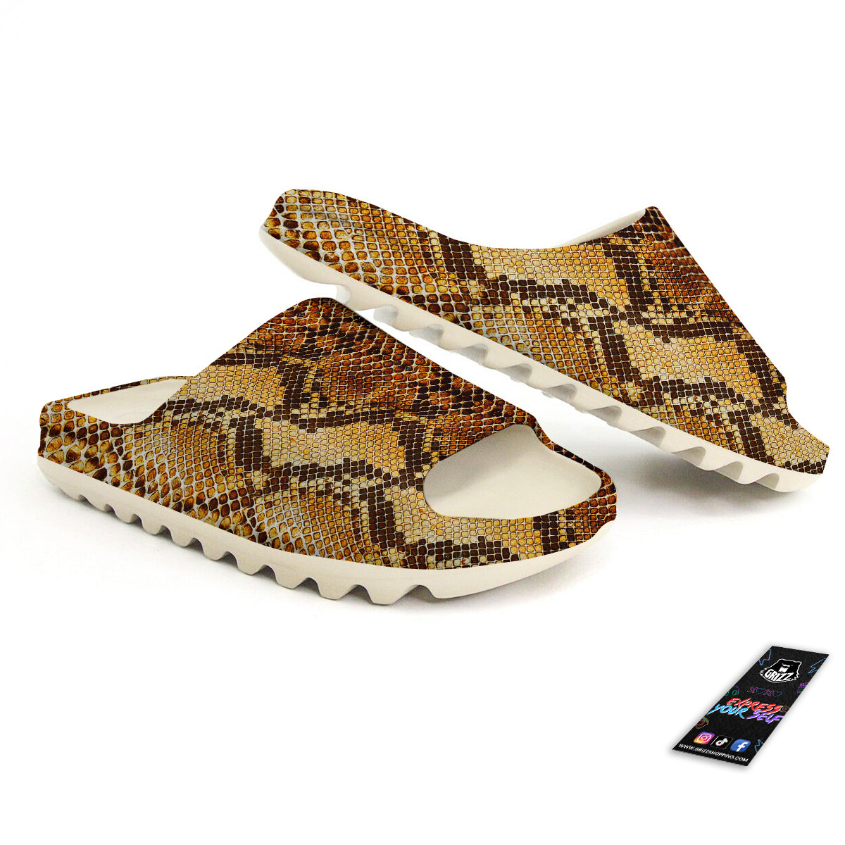 Snakeskin Leathers Print Sandals-grizzshop
