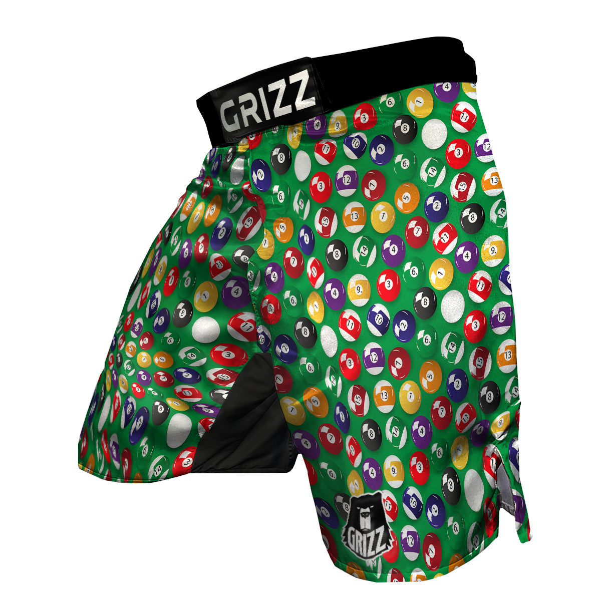 Snooker Ball Print Pattern MMA Shorts-grizzshop