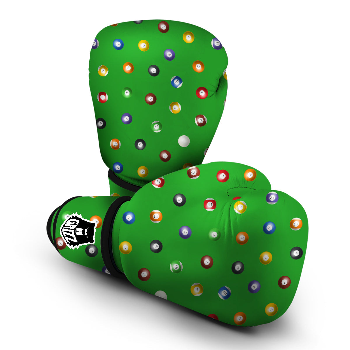 Snooker Ball Vintage Print Pattern Boxing Gloves-grizzshop