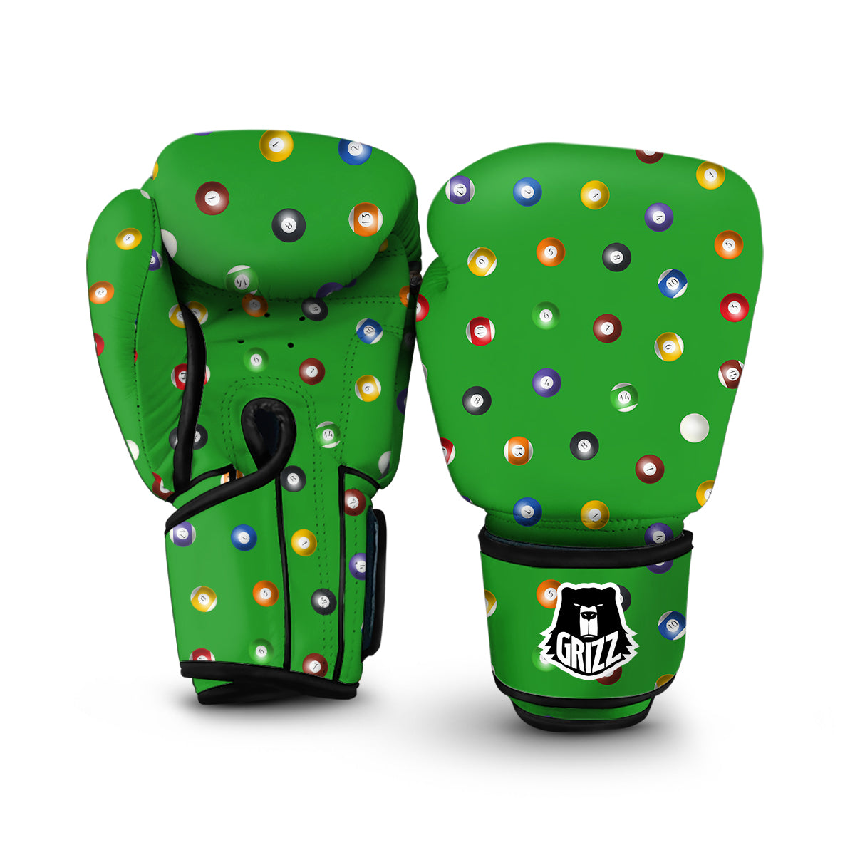 Snooker Ball Vintage Print Pattern Boxing Gloves-grizzshop