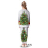 Snow And Christmas Tree Print Kid's Pajamas-grizzshop