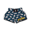 Snow Polar Bear Christmas Pattern Print Muay Thai Boxing Shorts-grizzshop