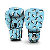 Snow Polka Dot Penguin Pattern Print Boxing Gloves-grizzshop