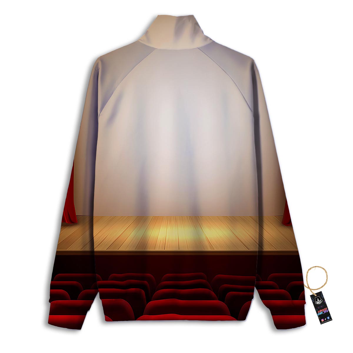 Snowboard And Ski Print Pattern Track Jacket-grizzshop
