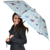 Snowboard And Ski Print Pattern Umbrella-grizzshop