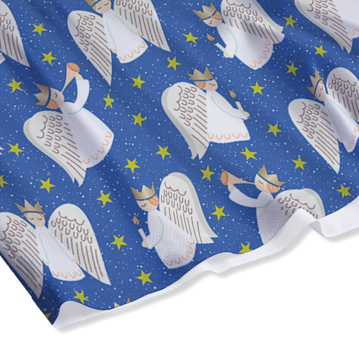 Shark White And Grey Print Pattern Mesh Shorts