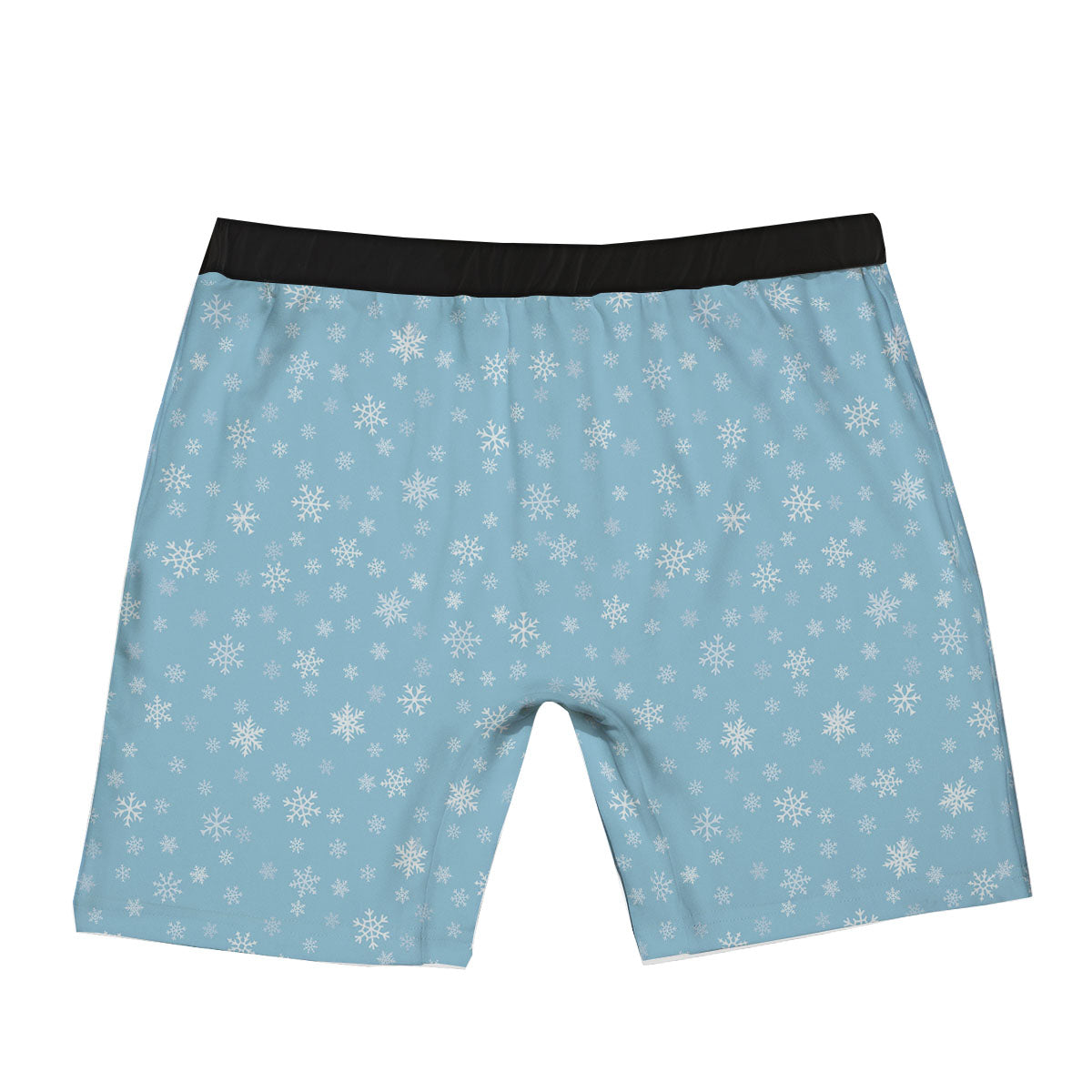 Snowflake Blue Print Pattern Boxer Briefs-grizzshop