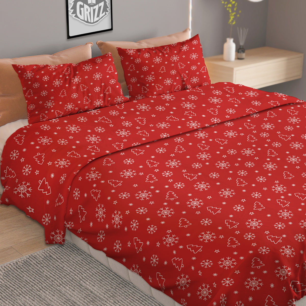 Shark Doodle Print Pattern Duvet Cover Bedding Set