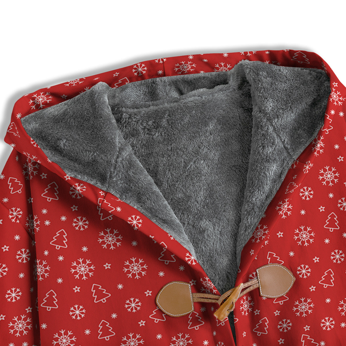 Snowflake Christmas Print Pattern Men's Windbreaker Jacket-grizzshop