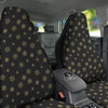 Snowflake Gold And Black Print Pattern Car Seat Covers-grizzshop