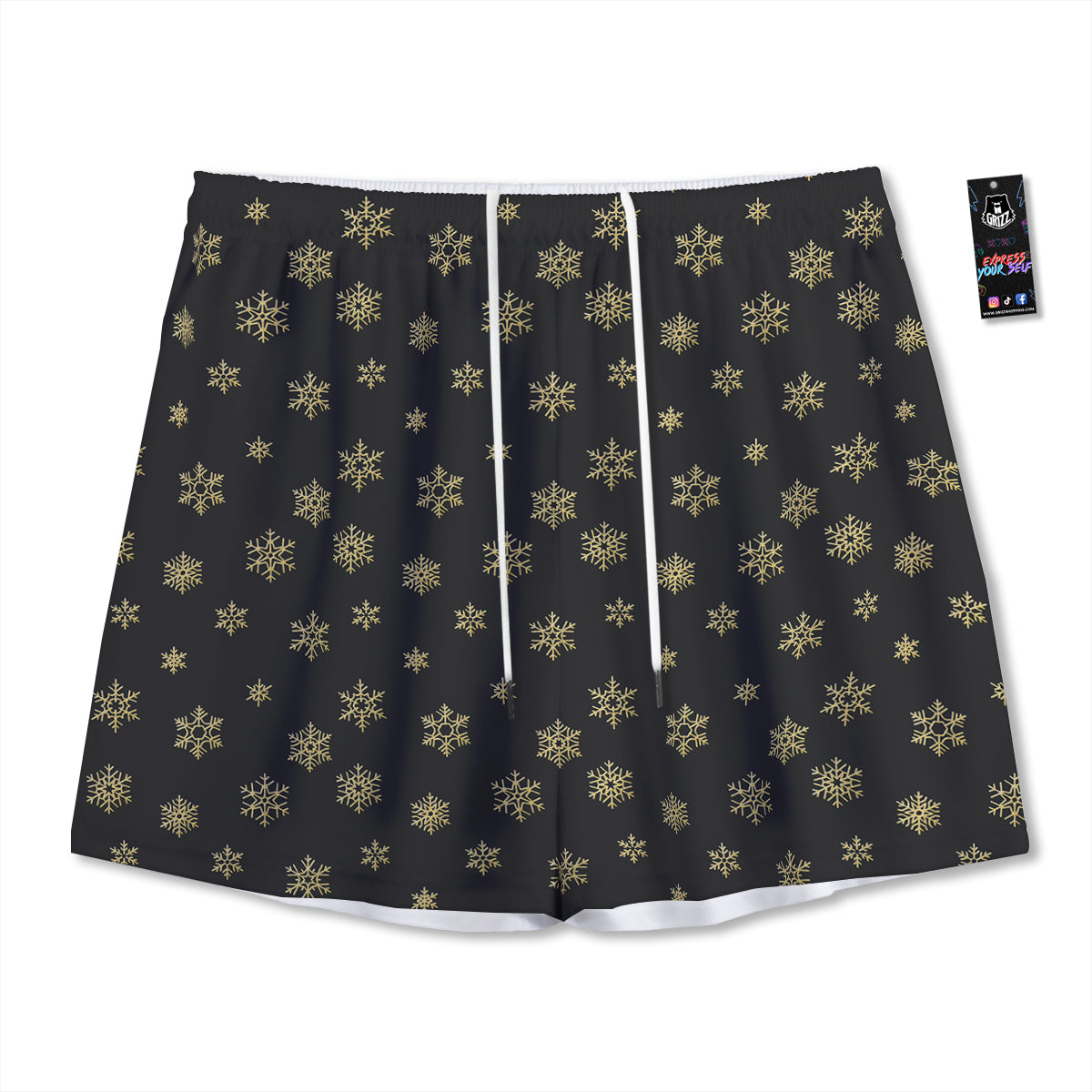 Sheep Cute Print Pattern Mesh Shorts
