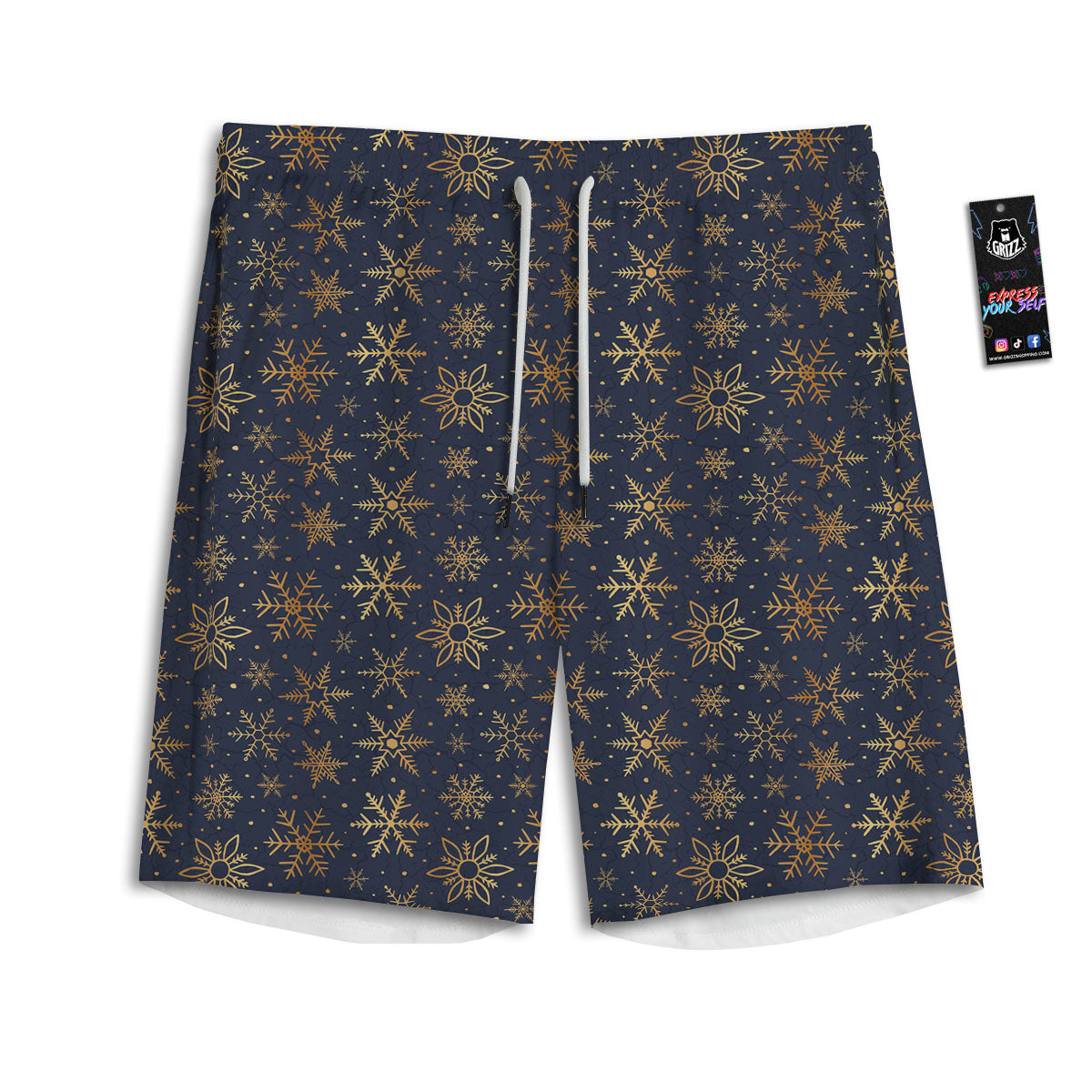 St. Patrick's Day Plaid Print Men's Athletic Shorts