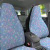 Snowflake Pastel Color Print Pattern Car Seat Covers-grizzshop