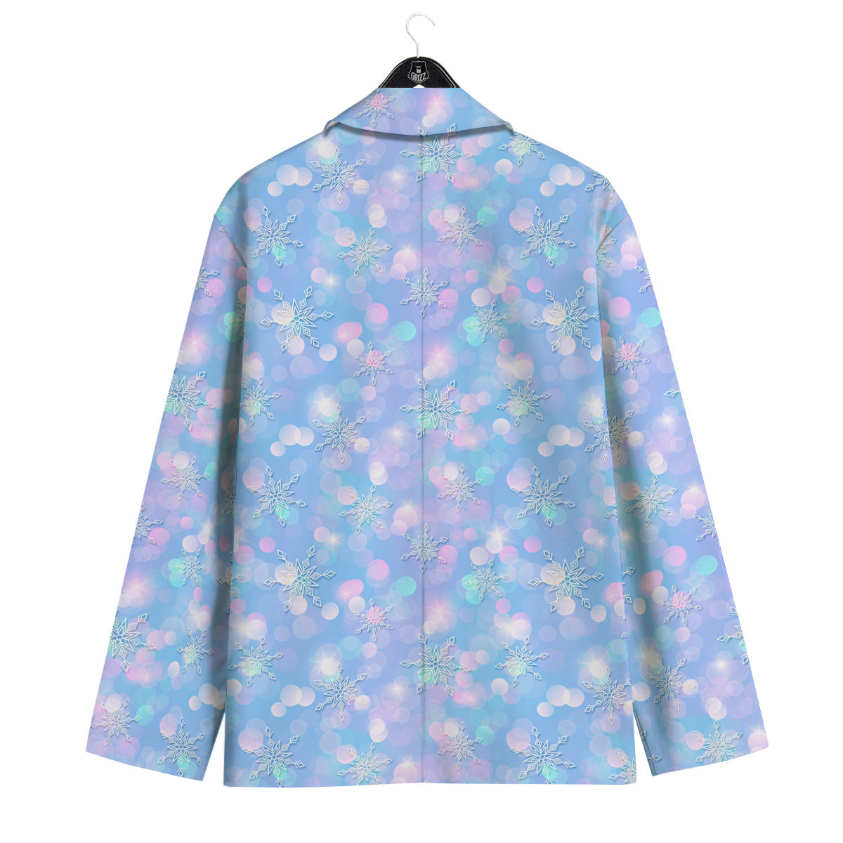 Snowflake Pastel Color Print Pattern Men's Sport Coat-grizzshop