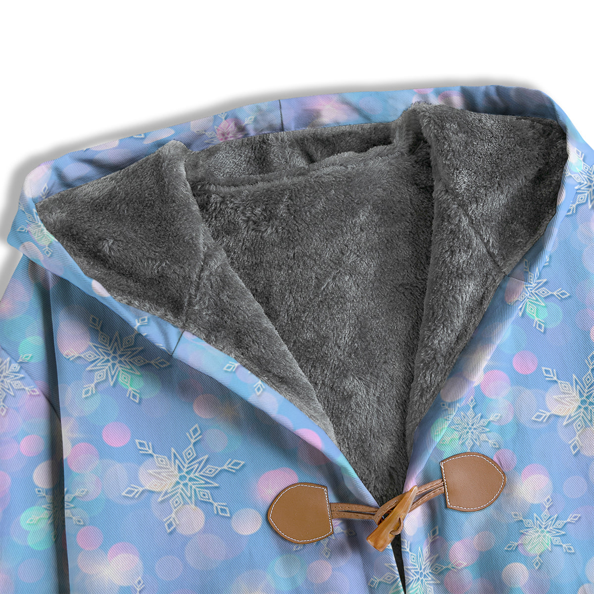 Snowflake Pastel Color Print Pattern Men's Windbreaker Jacket-grizzshop