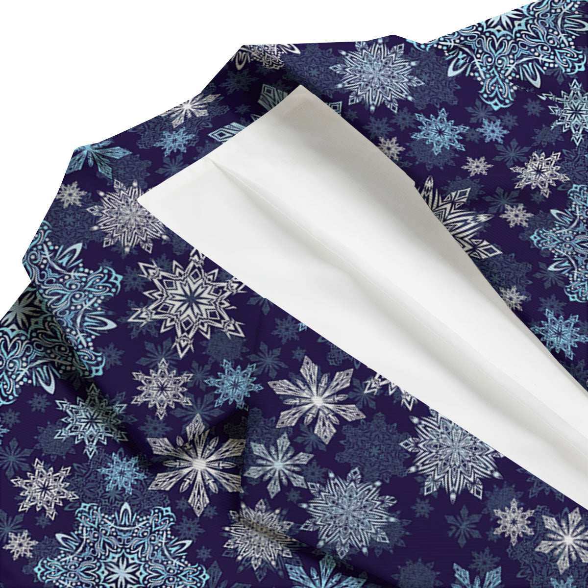 Snowflake Pattern Print Men's Blazer-grizzshop