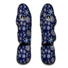 Snowflake Pattern Print Muay Thai Shin Guards-grizzshop