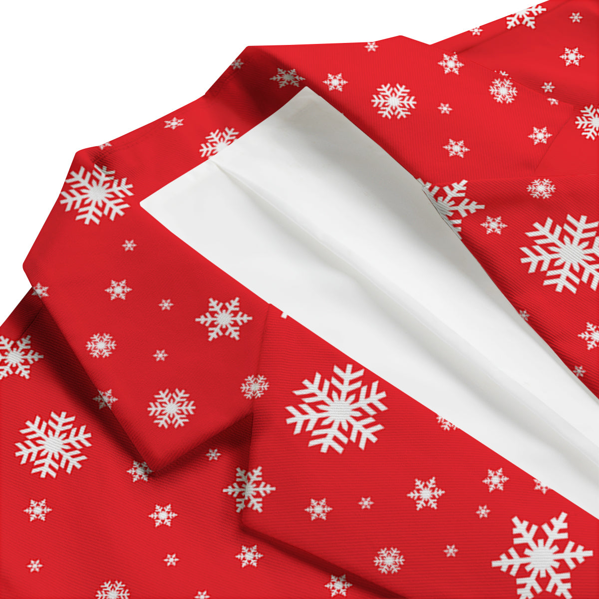 Snowflake Print Pattern Men's Blazer-grizzshop