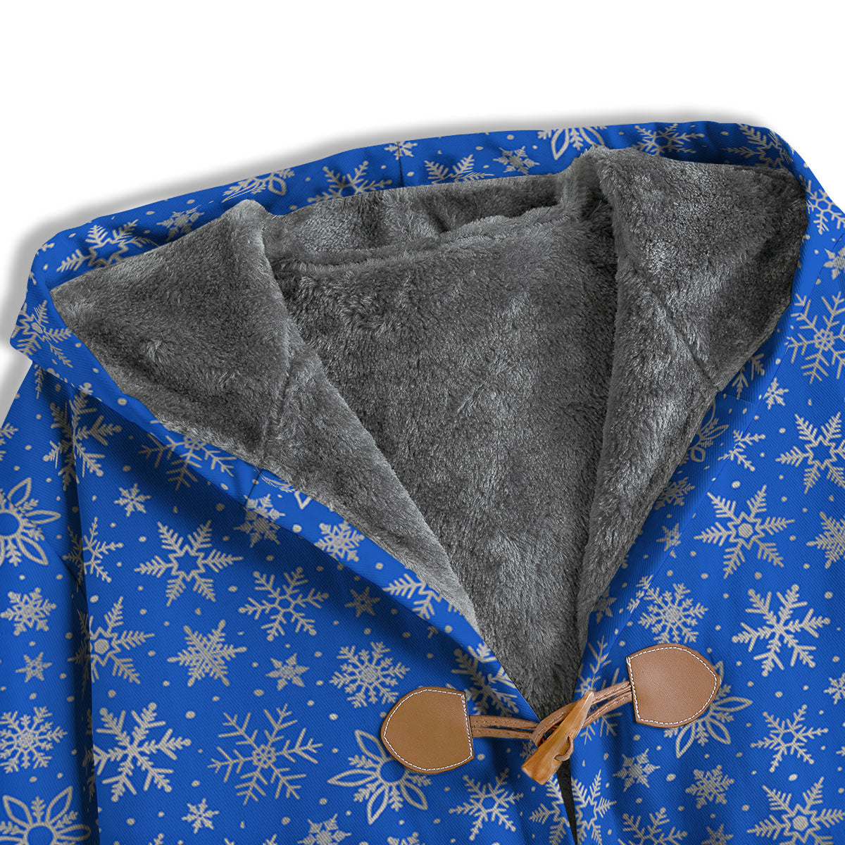 Snowflake Silver And Blue Print Pattern Men's Windbreaker Jacket-grizzshop