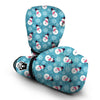 Snowflake Snowman Pattern Print Boxing Gloves-grizzshop