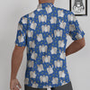 Snowflake And Angel Print Pattern Untucked Shirts-grizzshop