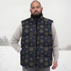 Snowflake Golden Print Down Vest