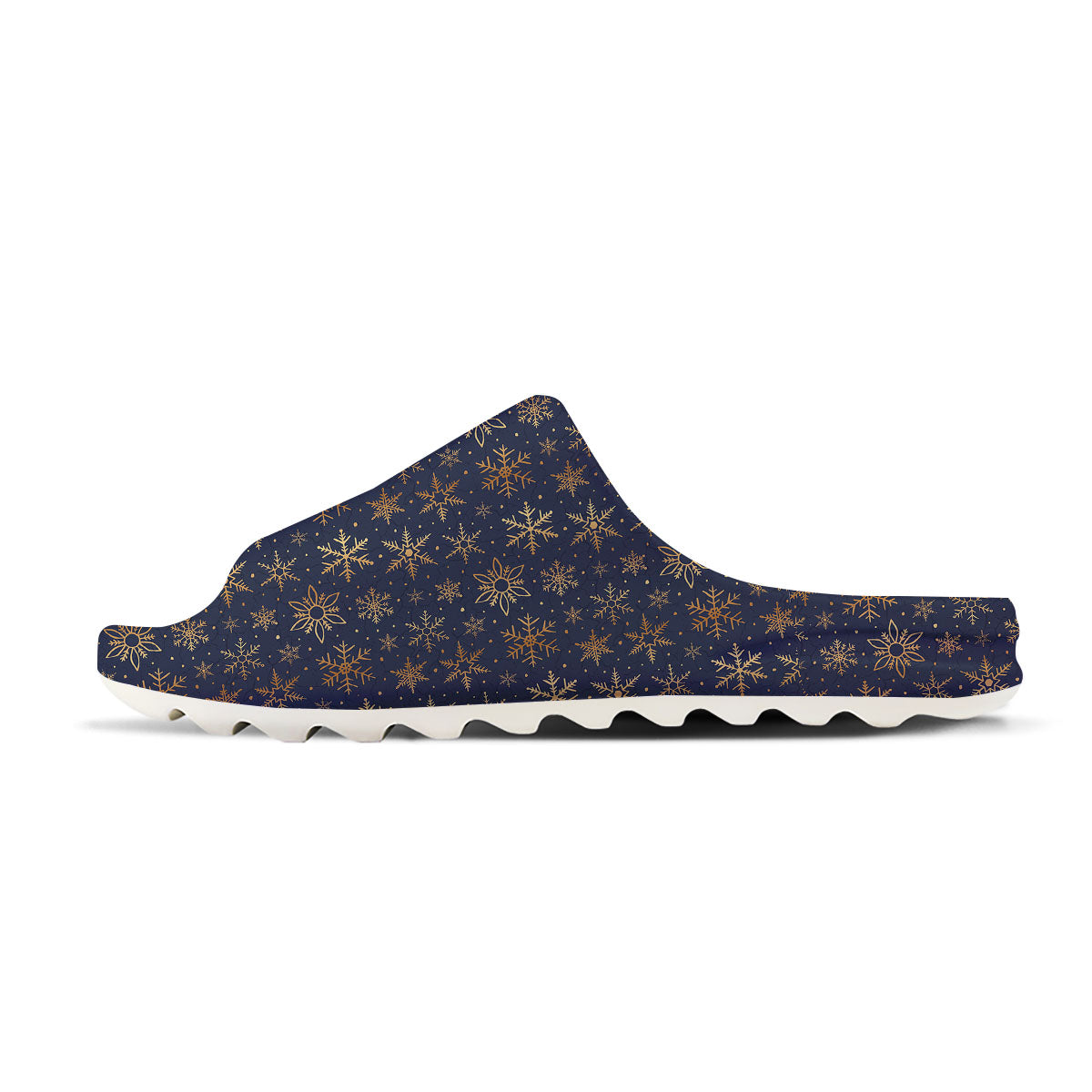Snowflake Golden Print Sandals-grizzshop