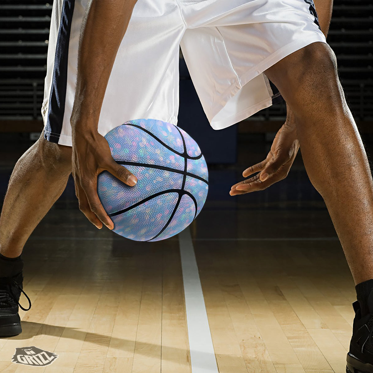 Snowflake Pastel Color Print Pattern Basketball