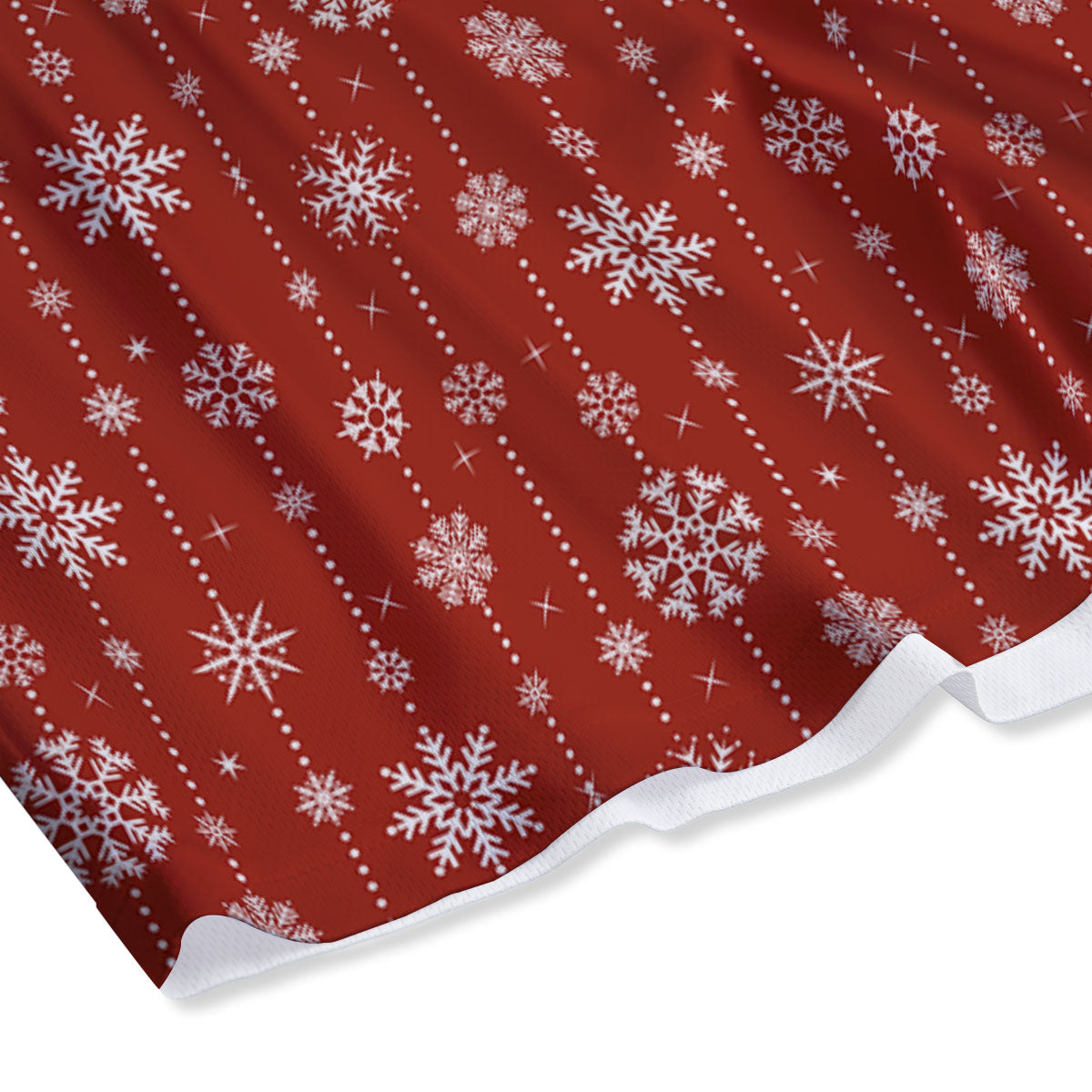 Snowflakes Merry Christmas Print Pattern Mesh Shorts