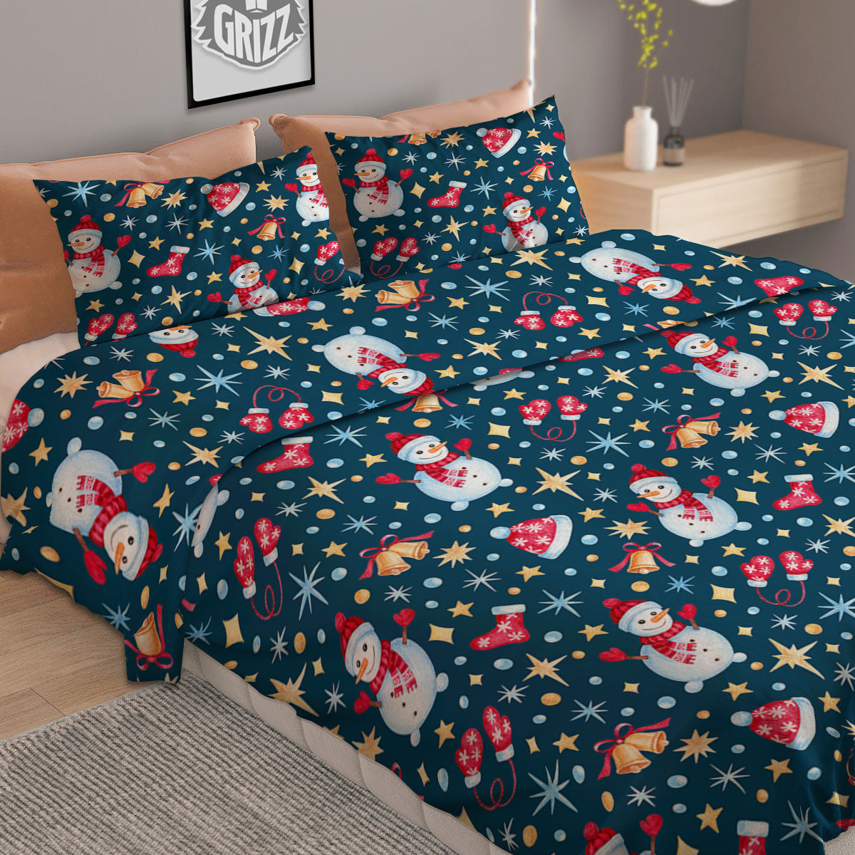 Sheep Cute Print Pattern Duvet Cover Bedding Set