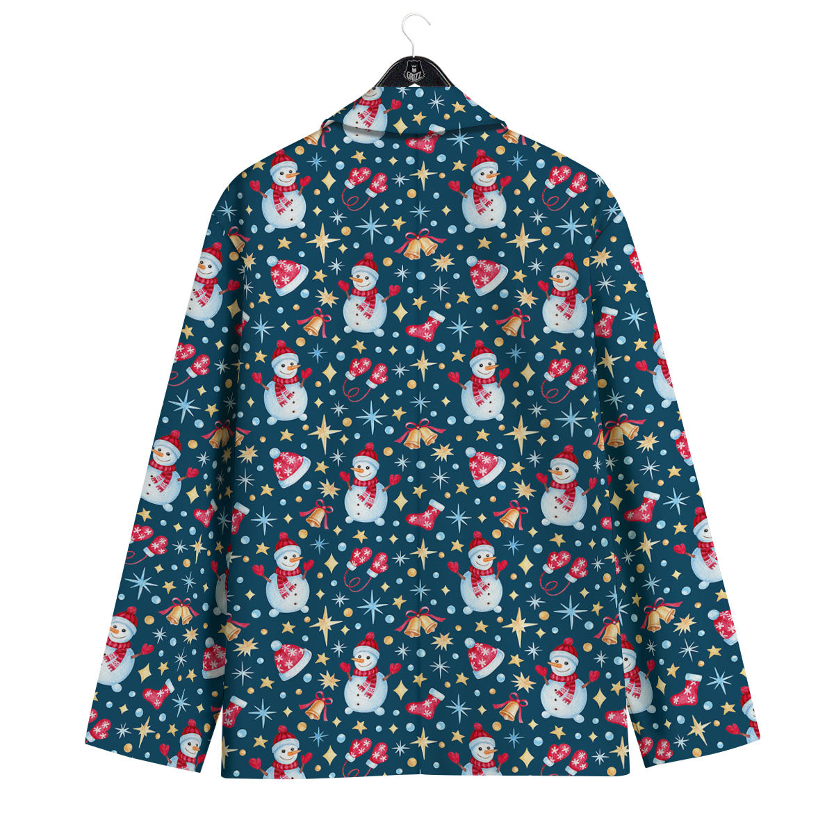 Snowman Christmas Print Pattern Men's Sport Coat-grizzshop