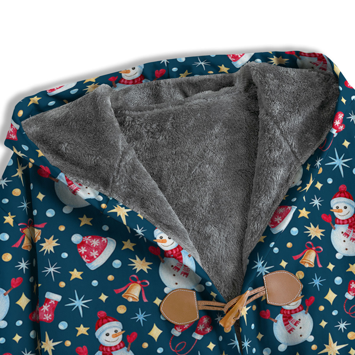 Snowman Christmas Print Pattern Men's Windbreaker Jacket-grizzshop