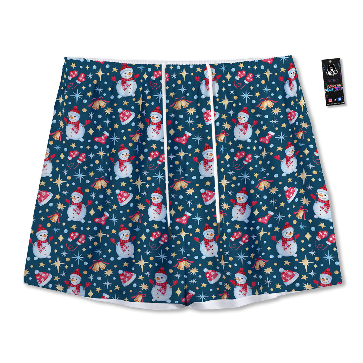 Sheep Cute Print Pattern Mesh Shorts